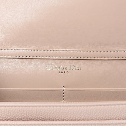 Christian Dior Grained Calfskin Diorama Wallet on Chain Pouch Nude 6 of 10