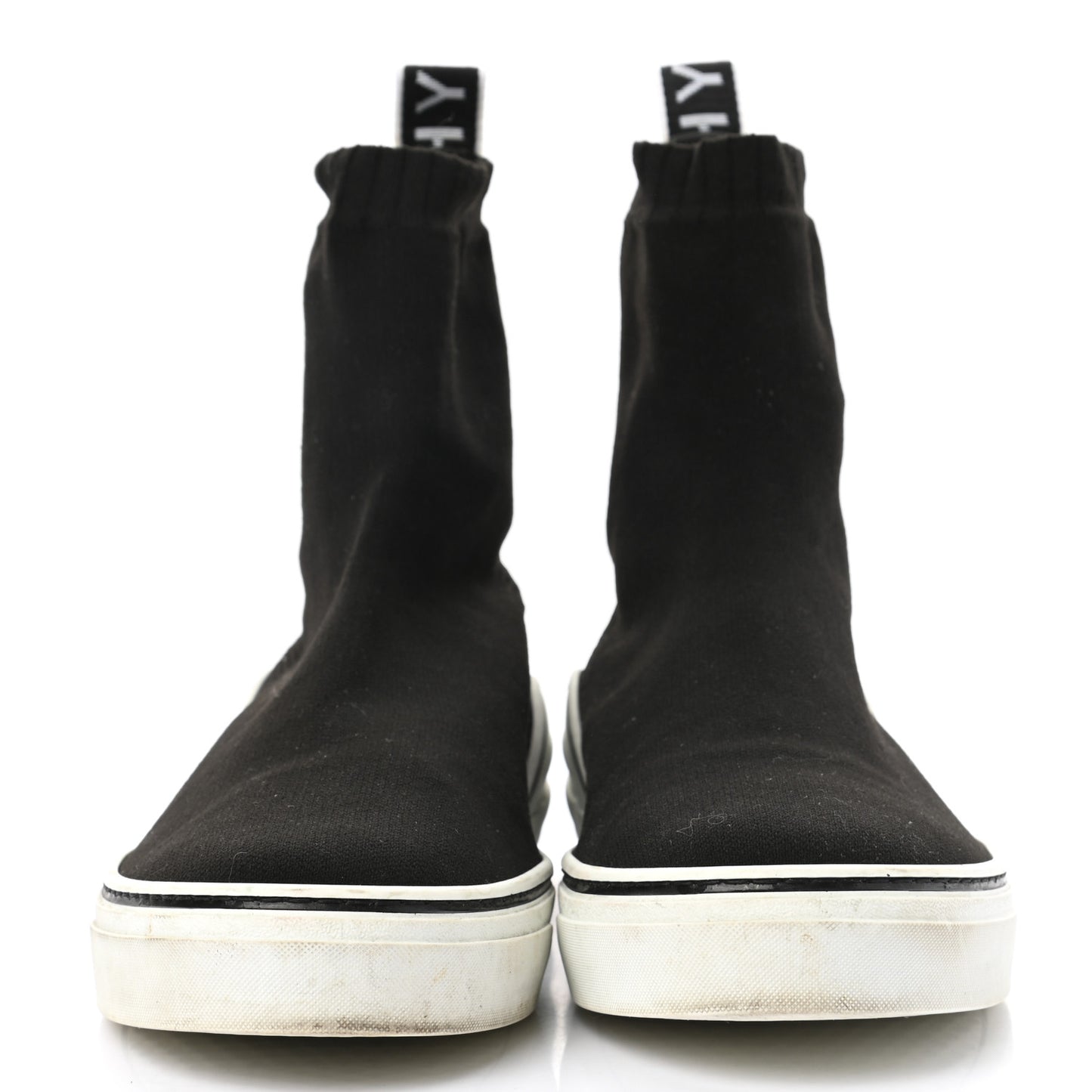 Technical Canvas Knit Mens George V Sock Sneakers 41 Black