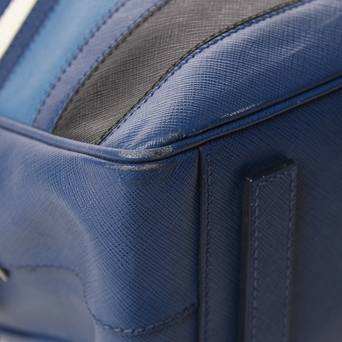 Saffiano Righe Briefacase Bleuette