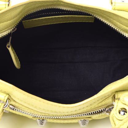 Balenciaga Agneau Giant 12 Silver Hardware Mini City Jaune Citronnade 6 of 10