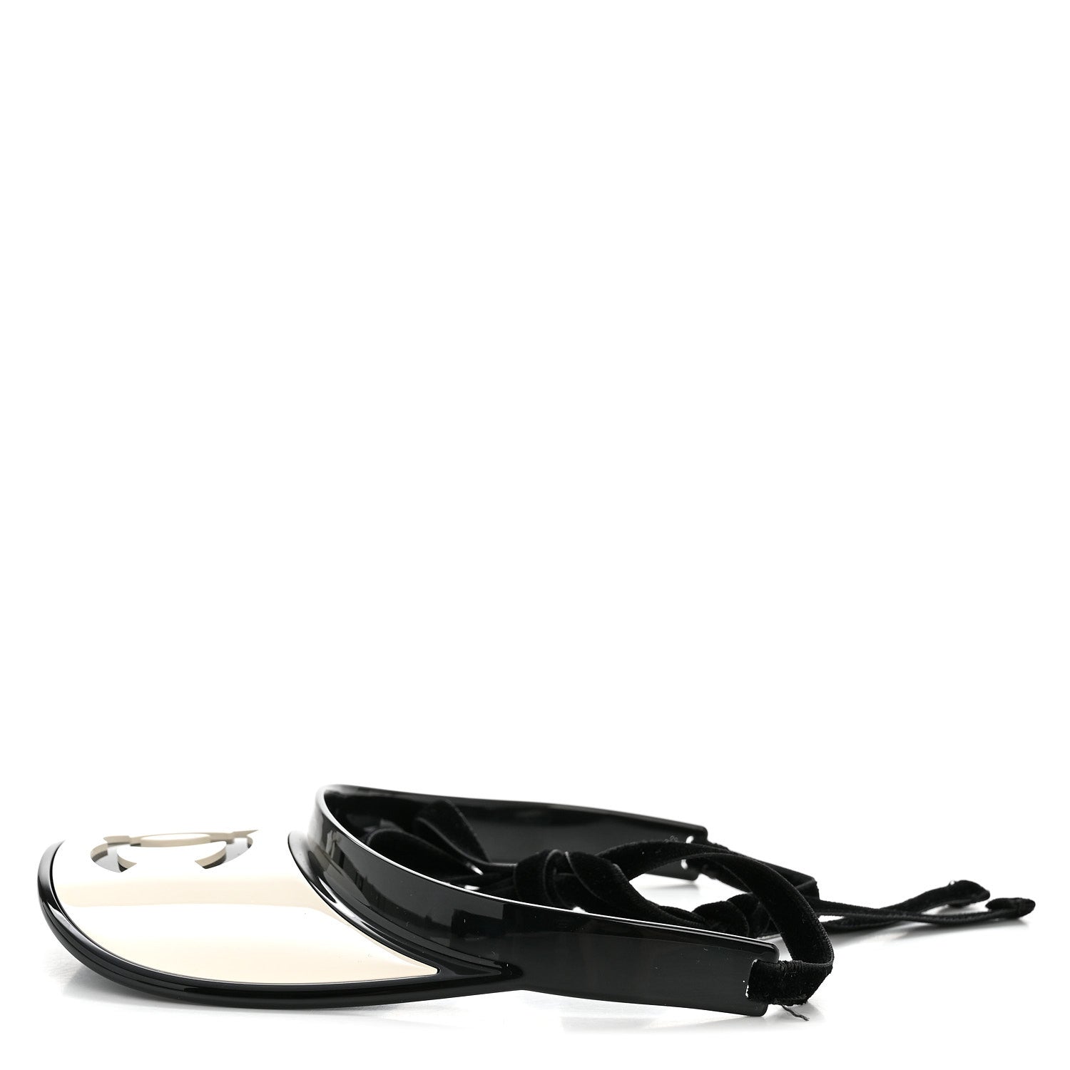 Chanel Resin CC Visor White Black 4 of 8