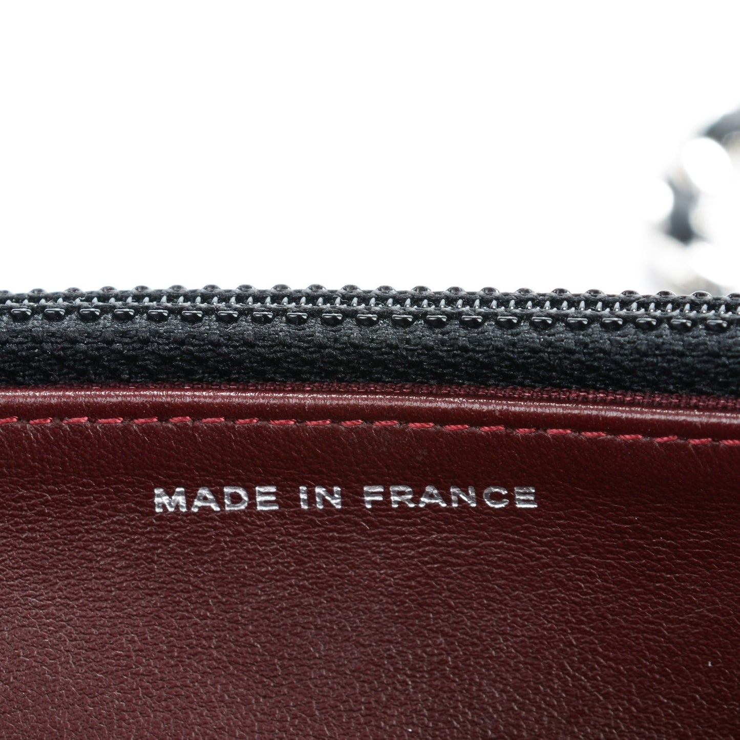 Lambskin Quilted Wallet On Chain WOC Black