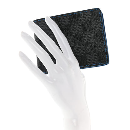 Louis Vuitton Damier Graphite Slender Wallet Blue 2 of 8