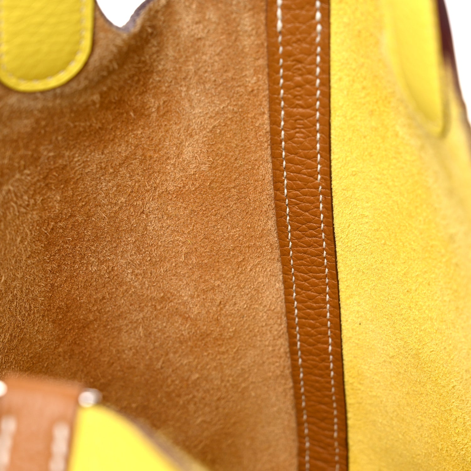Hermes Taurillon Clemence Casaque Picotin Lock 18 PM Lime Sesame 12 of 13