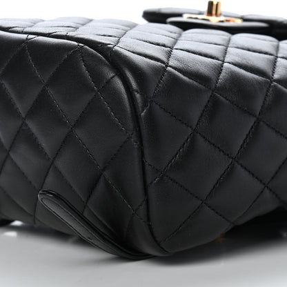 Chanel Lambskin Quilted Mini Urban Spirit Backpack Black 8 of 8