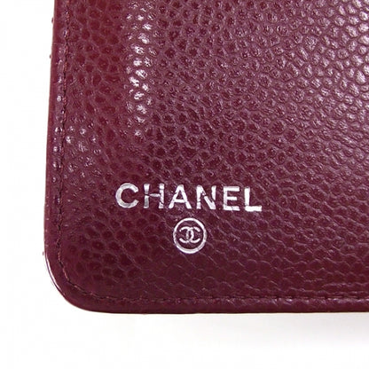 Chanel Caviar L-Zip Pocket Wallet Maroon 6 of 10