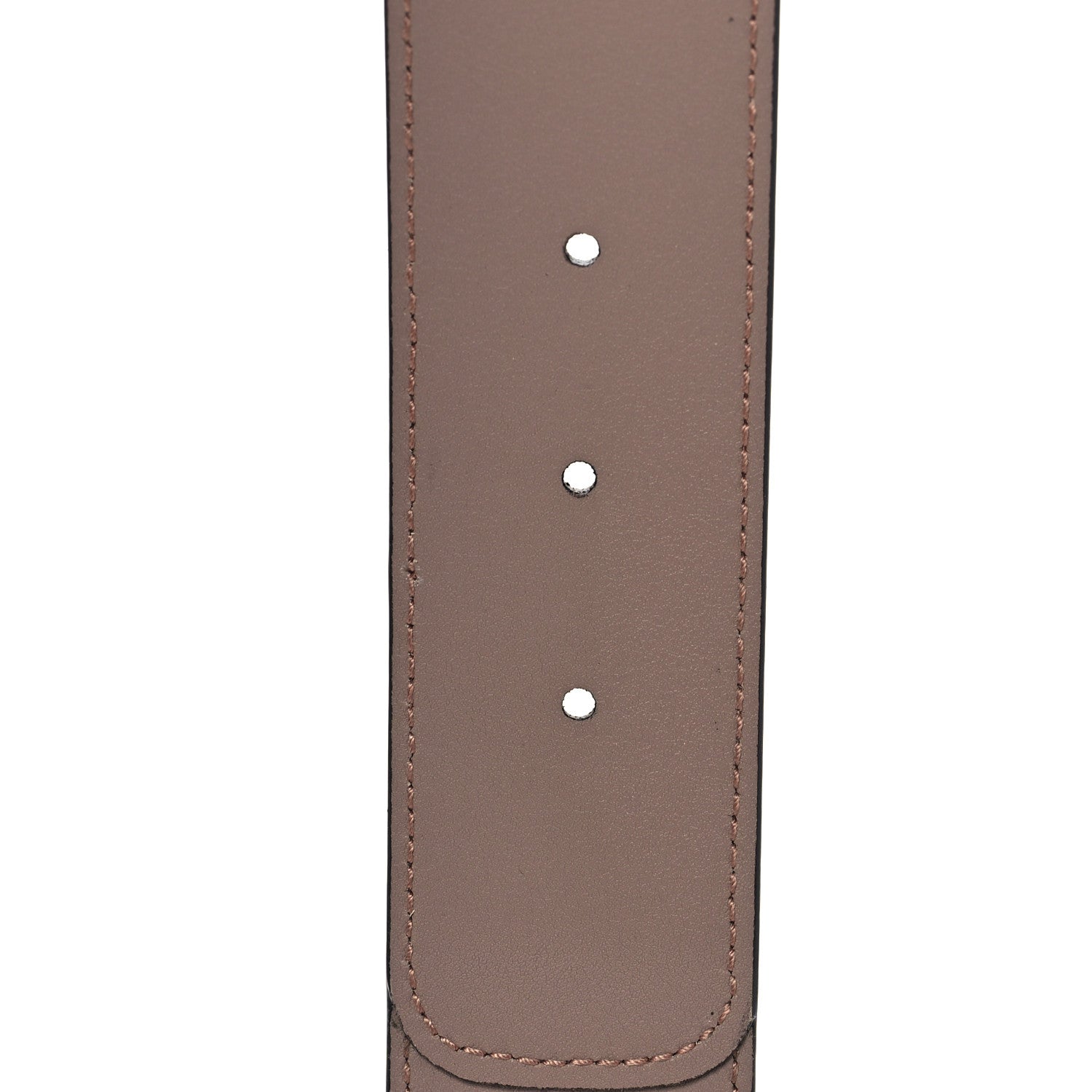 Gucci GG Supreme Monogram Matte Plutone Calfskin Double G 40mm Belt 75 30 Beige Ebony Porcelain Rose 4 of 4