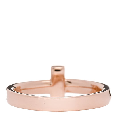 Tiffany 18K Rose Gold Diamond 2.5mm T T1 Ring 50 5.5 3 of 4