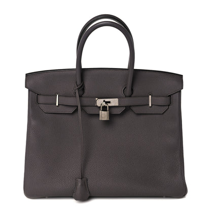 Hermes Togo Birkin 35 Etain 1 of 38