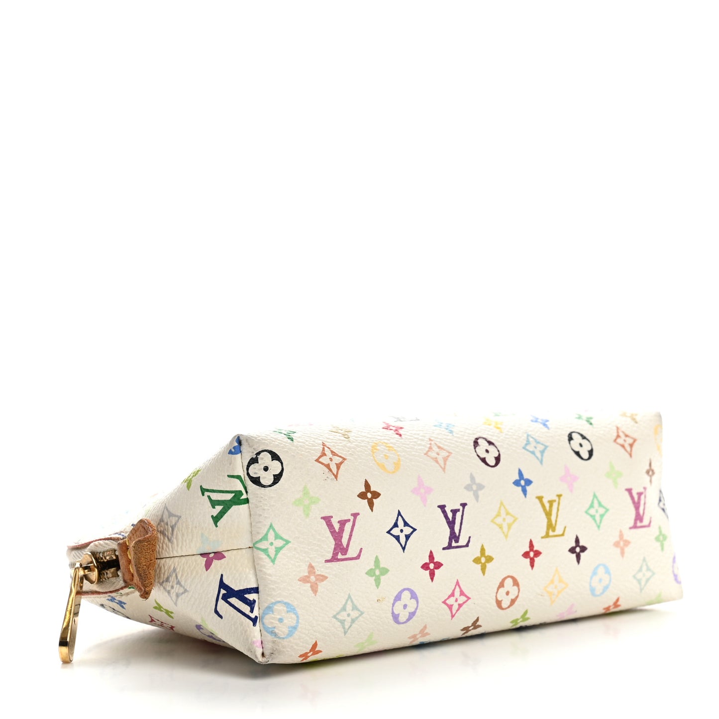 Monogram Multicolor Cosmetic Pouch White Litchi