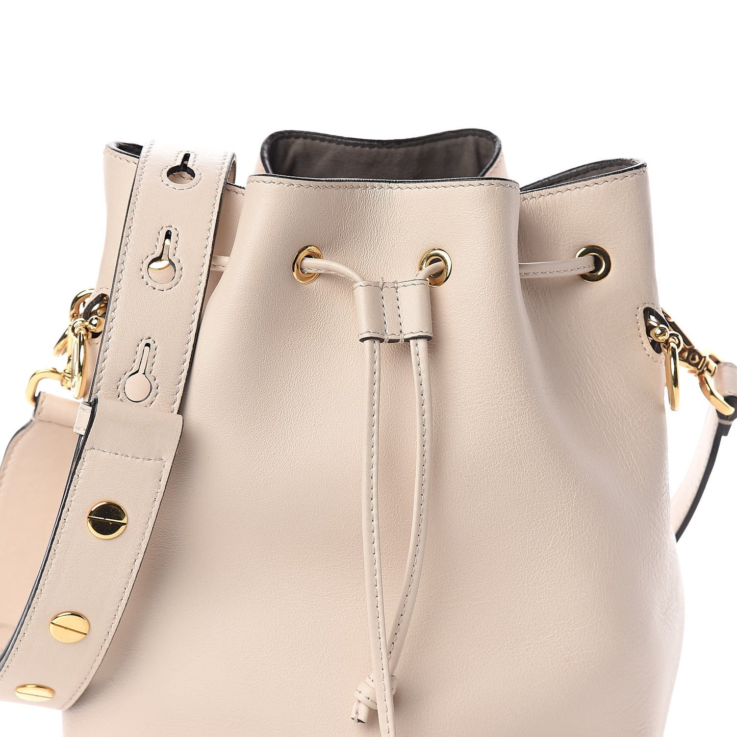 Vitello Grace Matte F is Fendi Grande Mon Tresor Bucket Bag Camelia