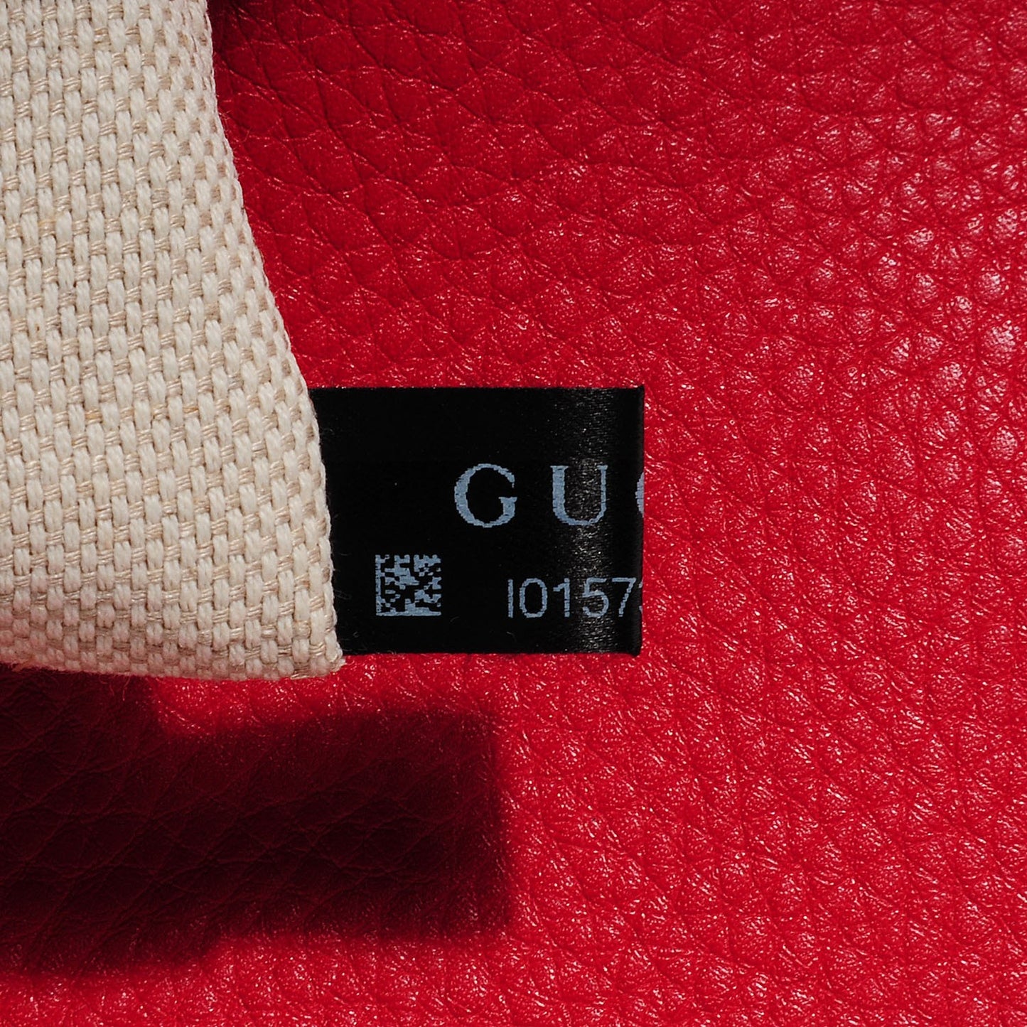 Pebbled Calfskin Medium Soho Clutch Red