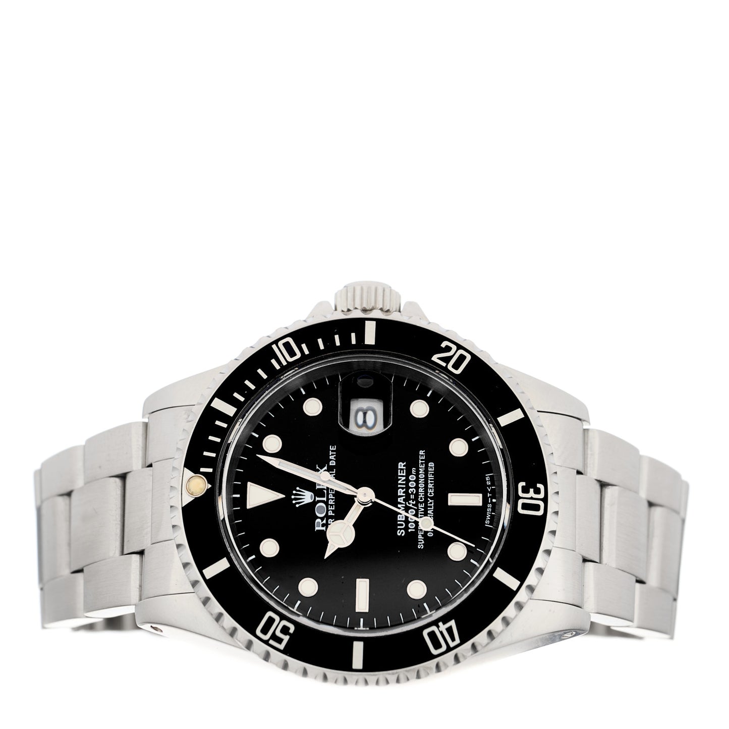 Stainless Steel 40mm Oyster Perpetual Submariner Date Watch Black 16610