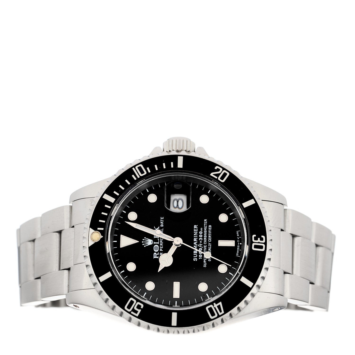 Rolex Stainless Steel 40mm Oyster Perpetual Submariner Date Watch Black 16610 2 of 4