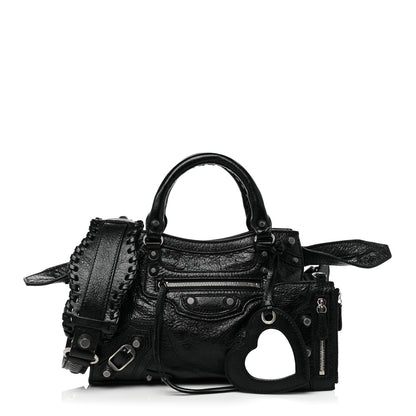 Balenciaga Agneau Arena Neo Cagole Handbag XS Black 1 of 7