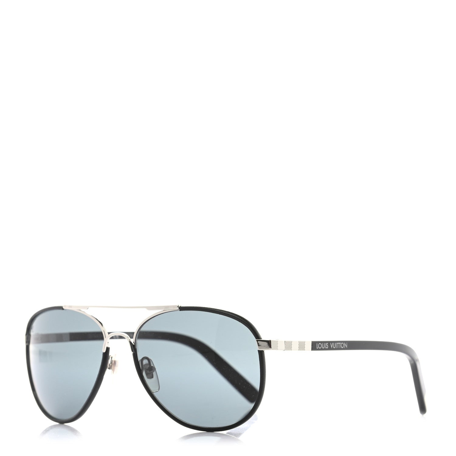Louis Vuitton Metal Attraction Pilote Sunglasses Z0704U Black 1 of 8