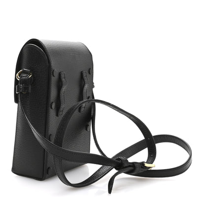 Gucci Dollar Calfskin Vertical Horsebit 1955 Crossbody Bag Black 3 of 10