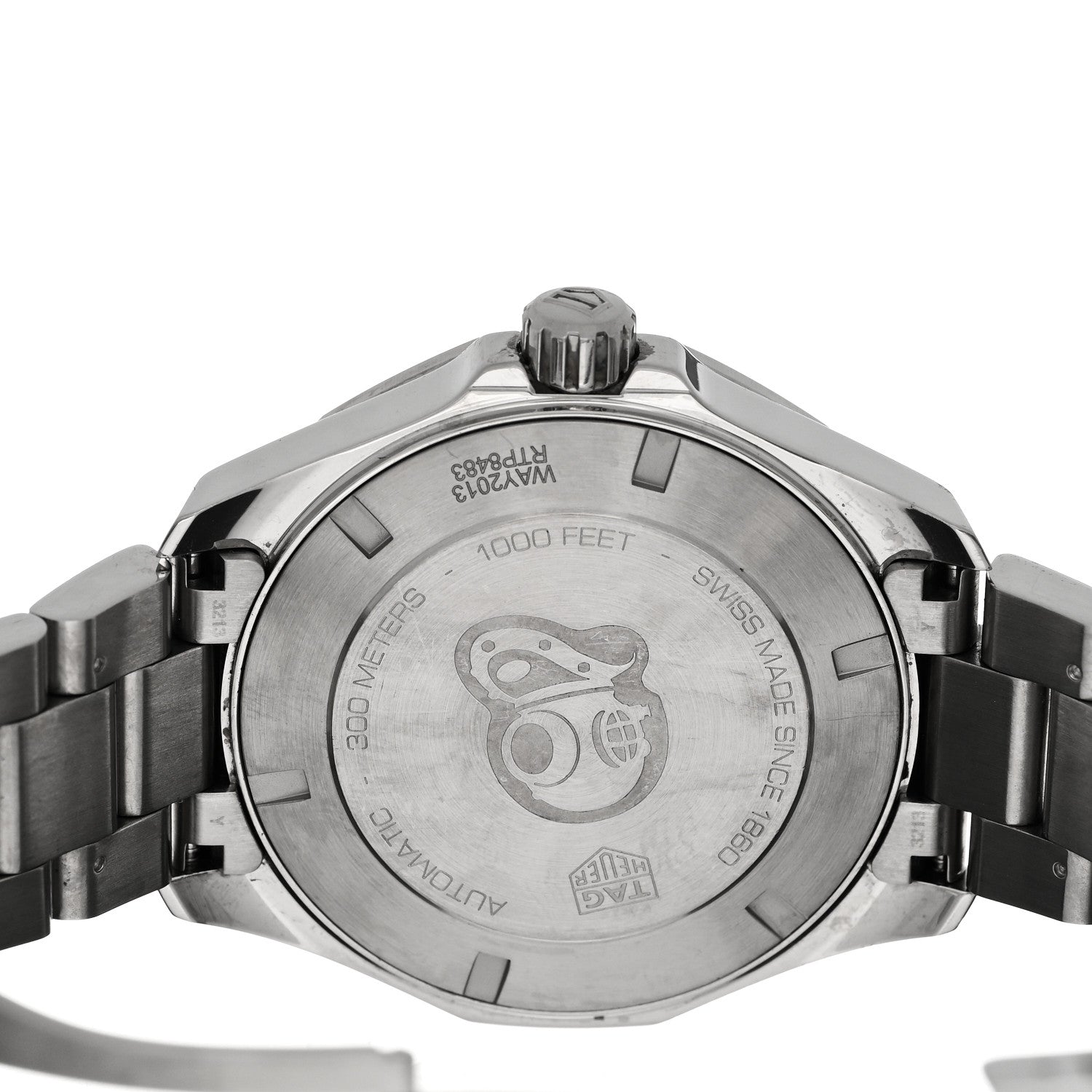 Tag Heuer Stainless Steel 43mm Aquaracer 300M Automatic Watch White WAY2013 4 of 5