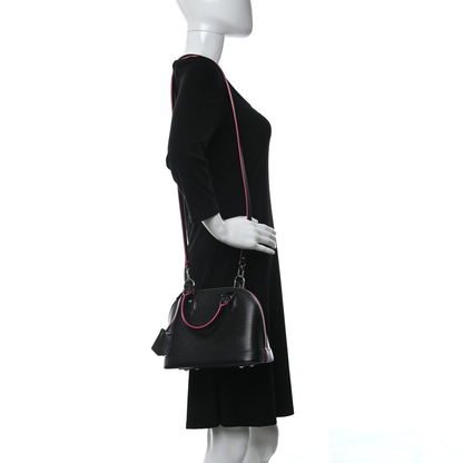 Louis Vuitton Epi Alma BB Black Hot Pink 2 of 10
