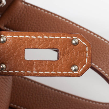 Hermes Taurillon Clemence Jypsiere 37 Gold 7 of 10