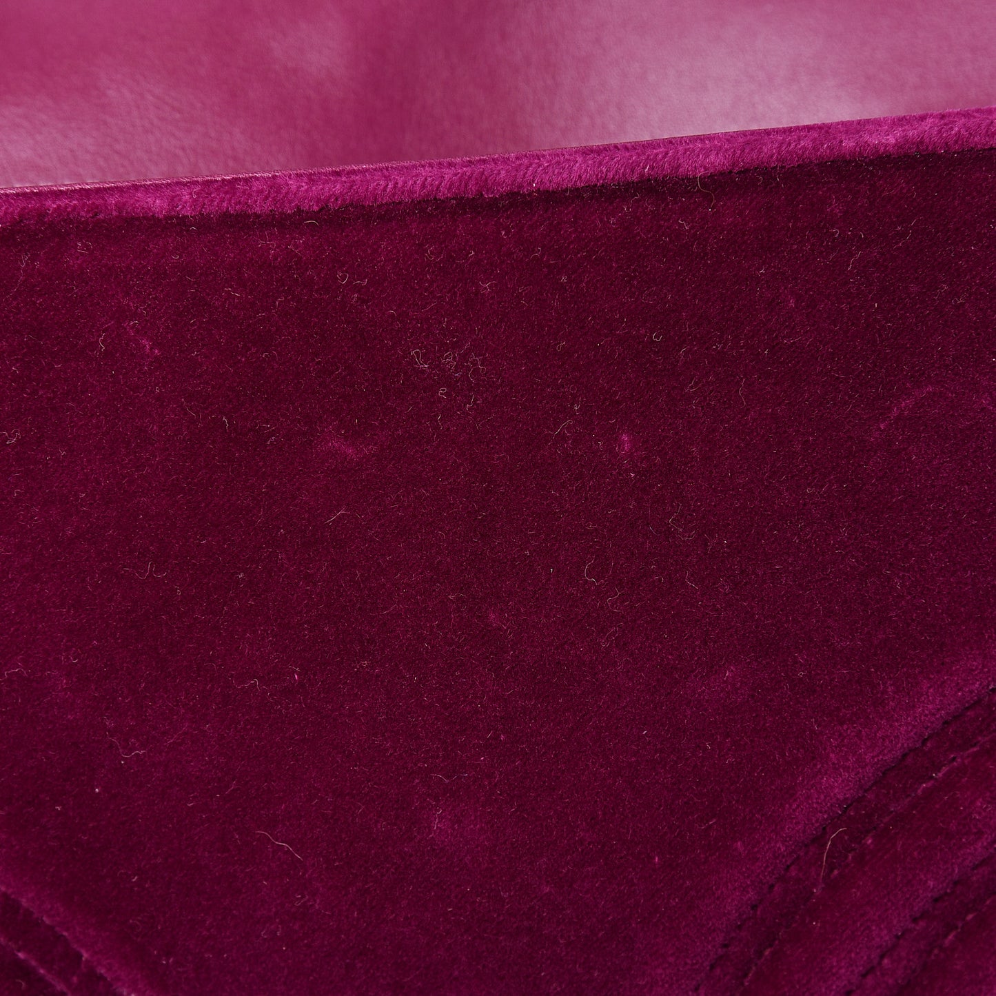 Velvet Matelasse Medium GG Marmont Shoulder Bag Rubin