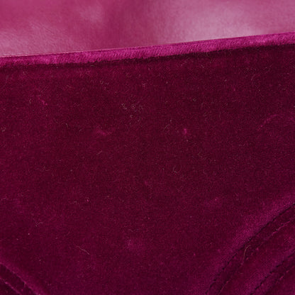 Gucci Velvet Matelasse Medium GG Marmont Shoulder Bag Rubin 23 of 25