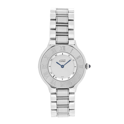 Cartier Stainless Steel 31mm Must De 21 Quartz Watch 1 of 5