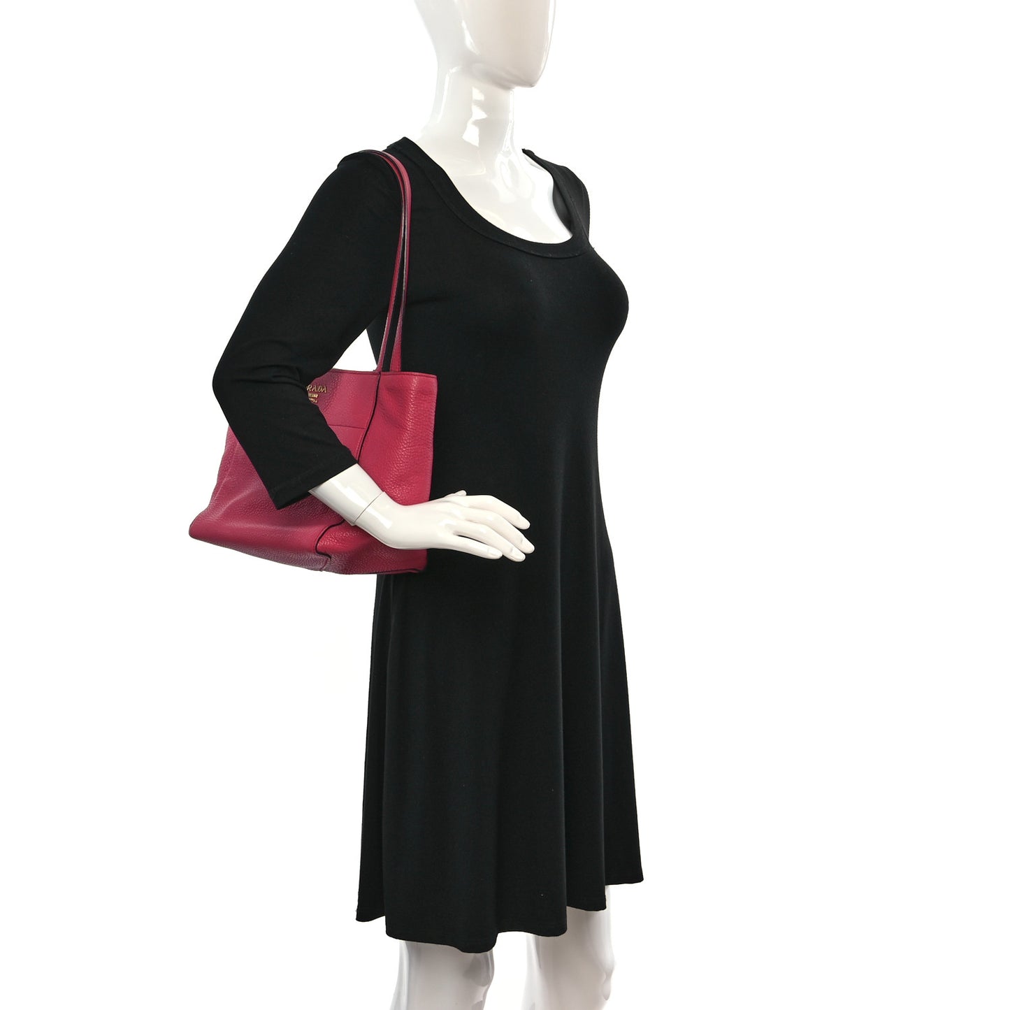 Vitello Daino Canapa Tote Rosa