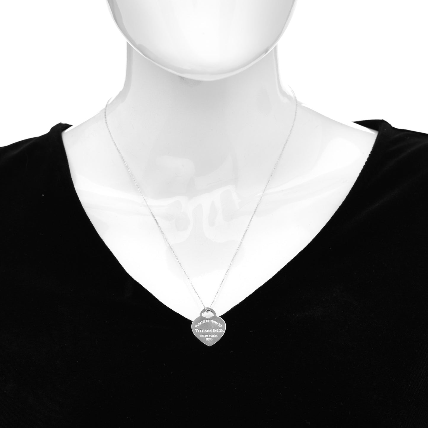 Sterling Silver Medium Return to Tiffany Heart Pendant Necklace