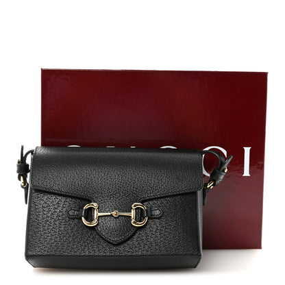 Gucci Calfskin Horsebit 1955 Shoulder Bag Black 9 of 9