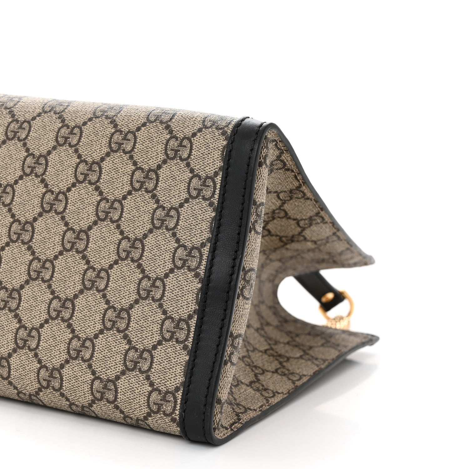 Gucci GG Supreme Monogram Medium Padlock Tote Black 9 of 11