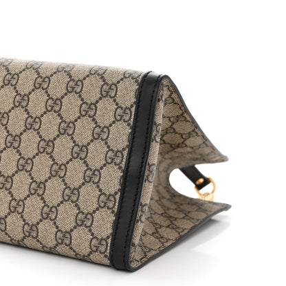 Gucci GG Supreme Monogram Medium Padlock Tote Black 9 of 11