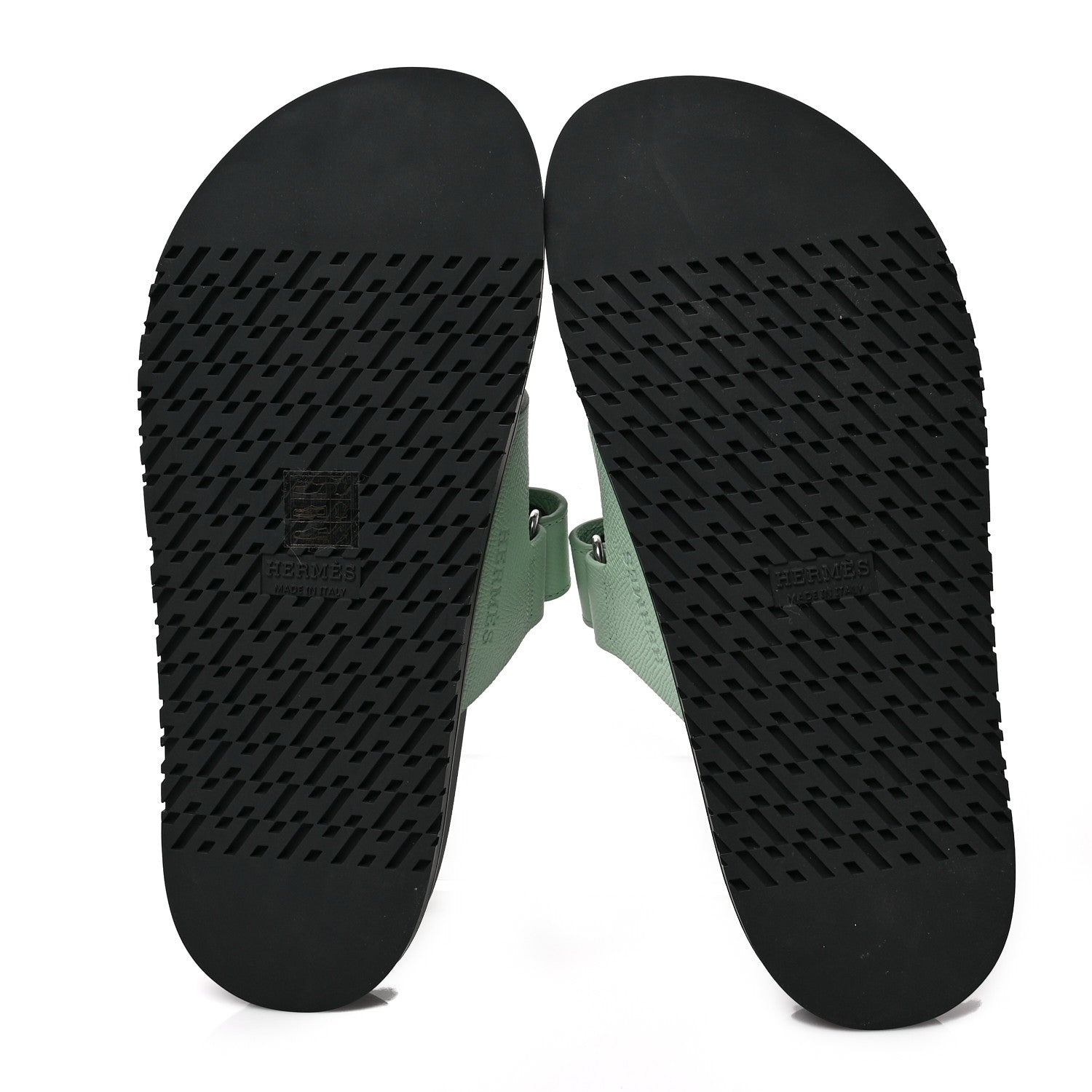 Hermes Epsom Womens Chypre Sandals 38 Vert Jade 7 of 10