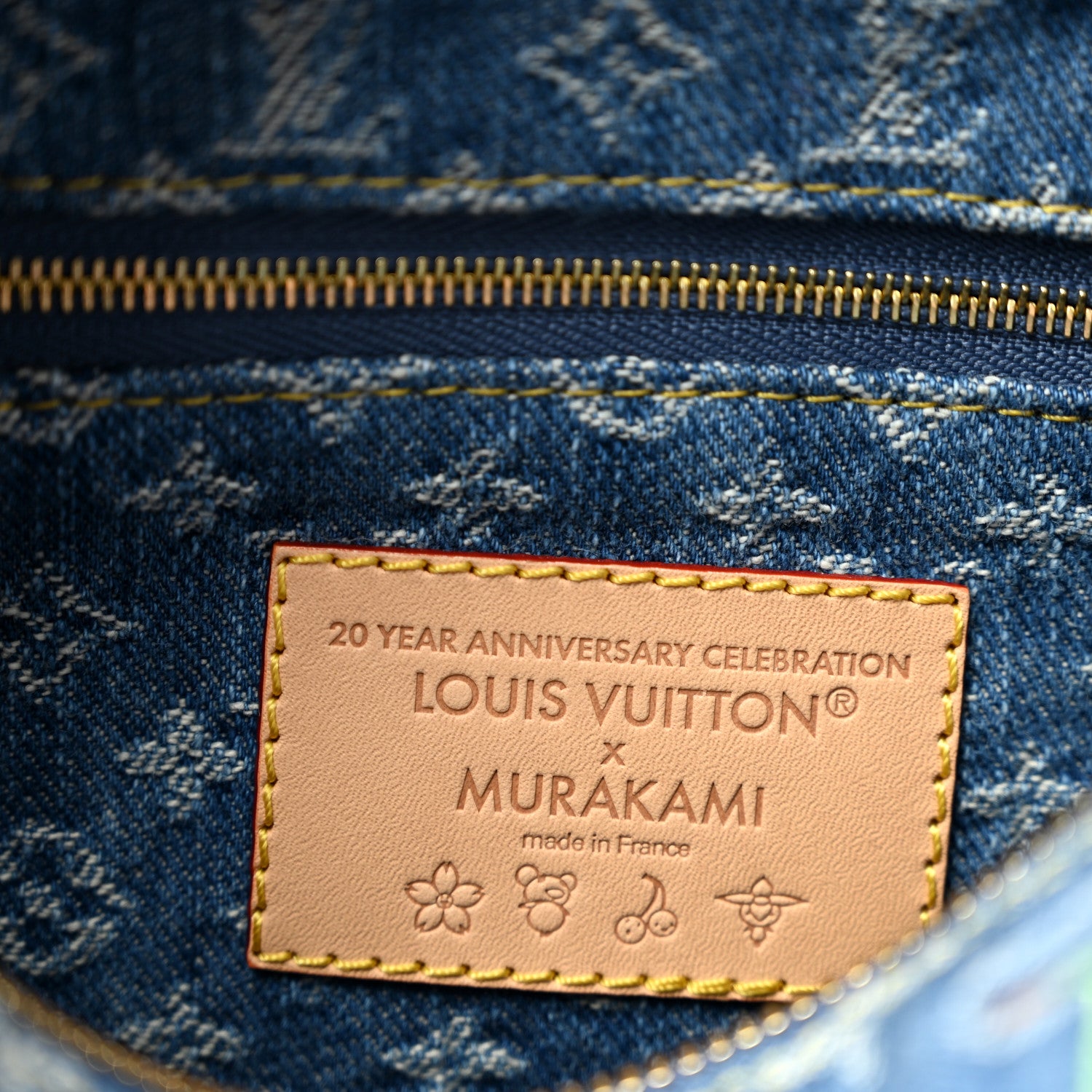 Louis Vuitton LV X TM Monogram Denim Cerises Cosmetic Pouch GM 6 of 7