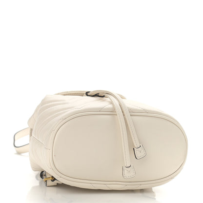 Gucci Calfskin Matelasse GG Marmont Flap Backpack White 4 of 10