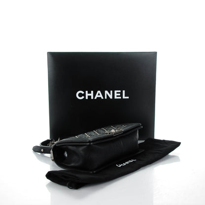 Chanel Crumpled Lambskin Medium Studded Boy Flap Black 4 of 7