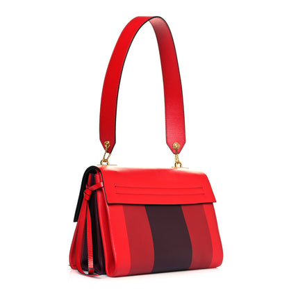 Valentino Garavani Smooth Calfskin Colorblock Medium Vring Shoulder Bag Rouge Pur 4 of 14
