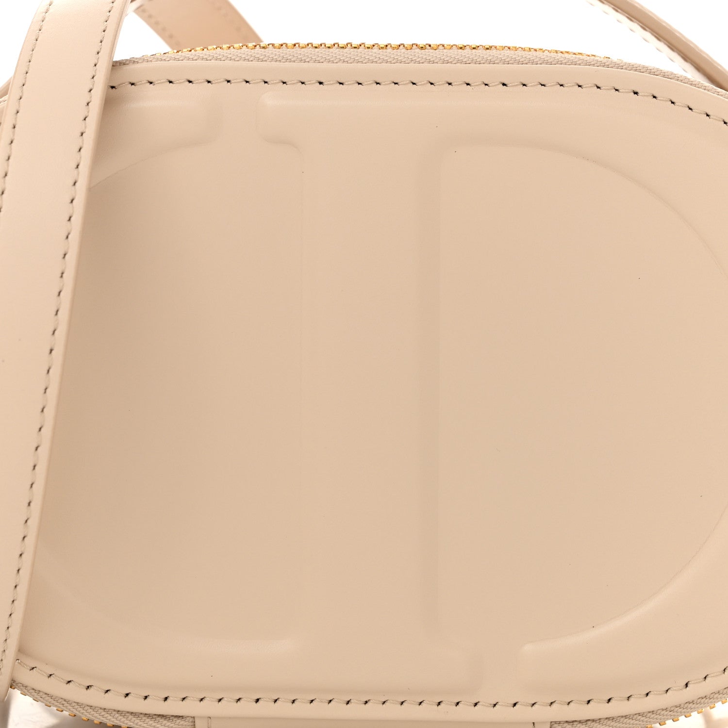 Christian Dior Calfskin CD Signature Oval Crossbody Camera Bag Caramel Beige 9 of 11