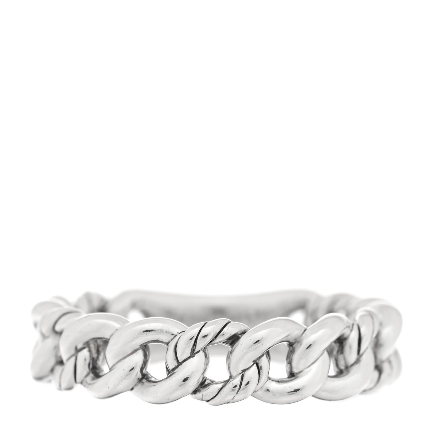 Sterling Silver Narrow Belmont Curb Link Ring 54 7