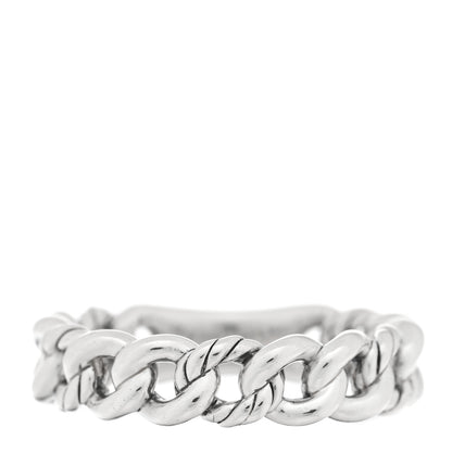 David Yurman Sterling Silver Narrow Belmont Curb Link Ring 54 7 3 of 4
