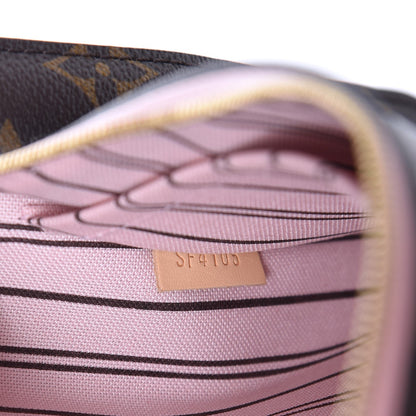 Louis Vuitton Monogram Neverfull MM GM Pochette Rose Ballerine 7 of 9