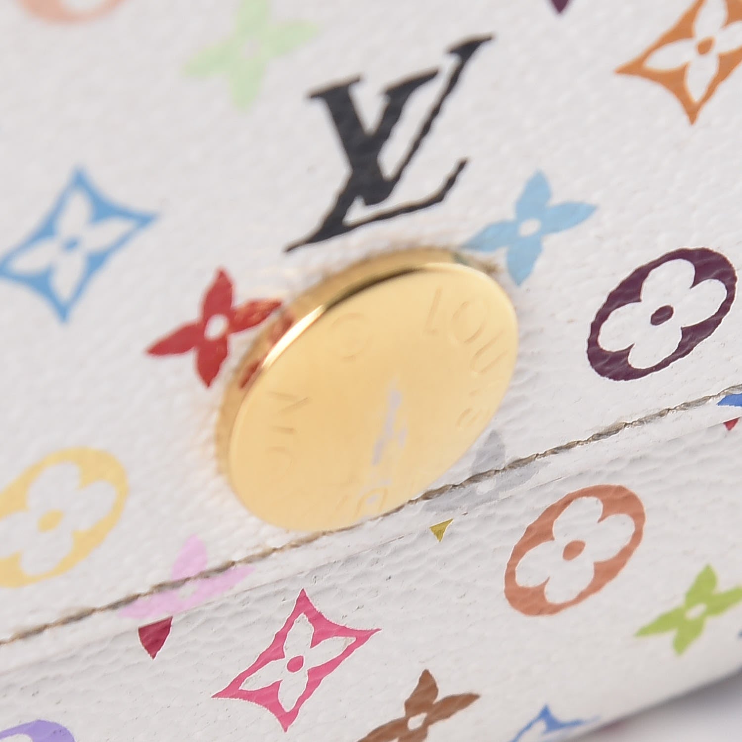Louis Vuitton Monogram Multicolor Sarah Wallet White 8 of 10