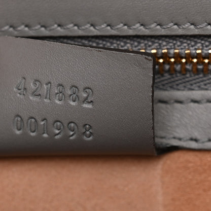 Gucci Calfskin Small Sylvie Shoulder Bag Deep Grey 7 of 14