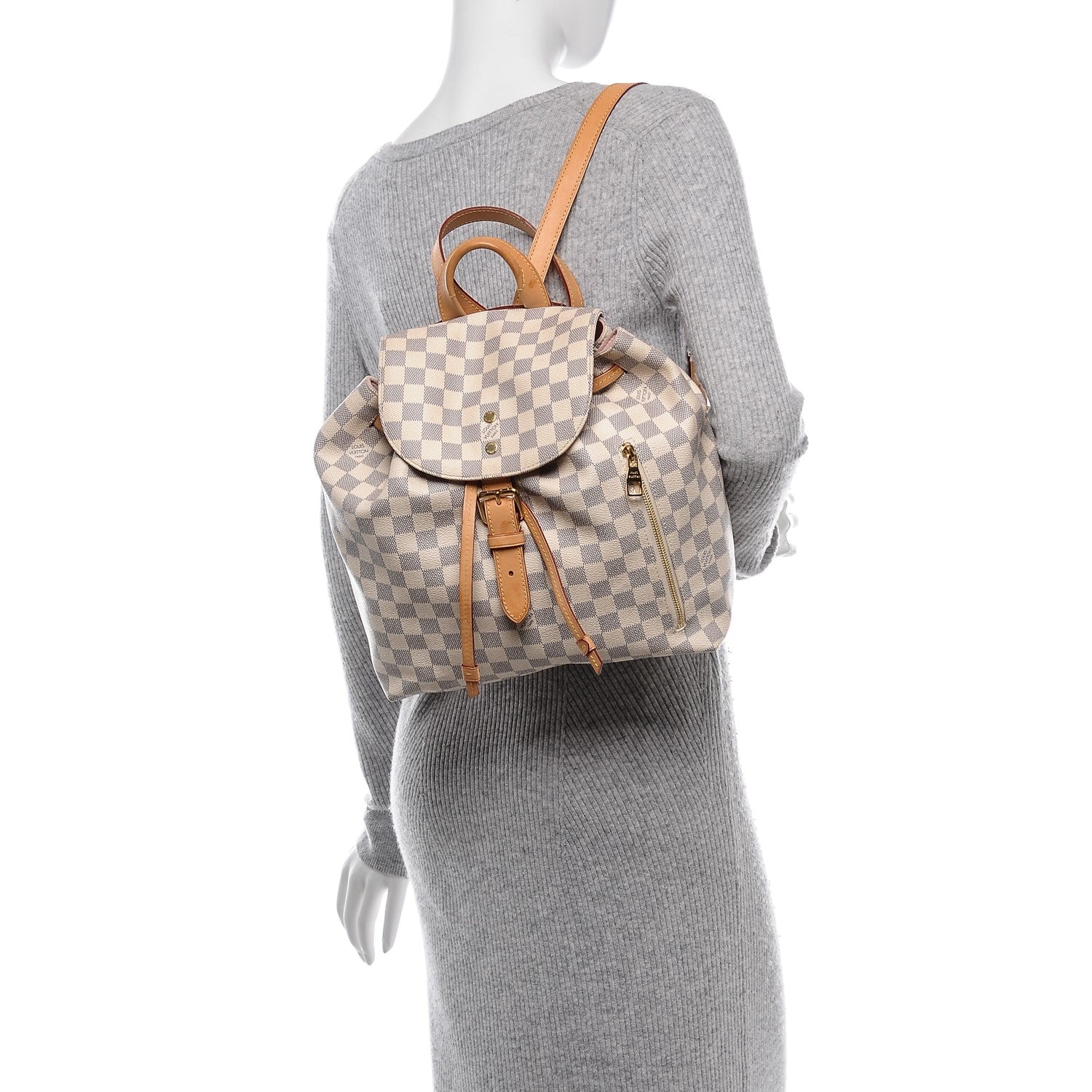 Louis Vuitton Damier Azur Sperone Backpack 2 of 22