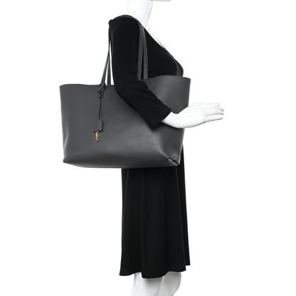 Saint Laurent Calfskin Large Shopping Tote Asphalt 2 of 21