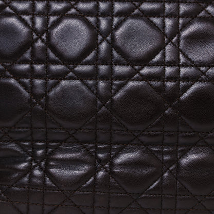 Christian Dior Lambskin Cannage Large Lady Dior Dark Brown 13 of 20