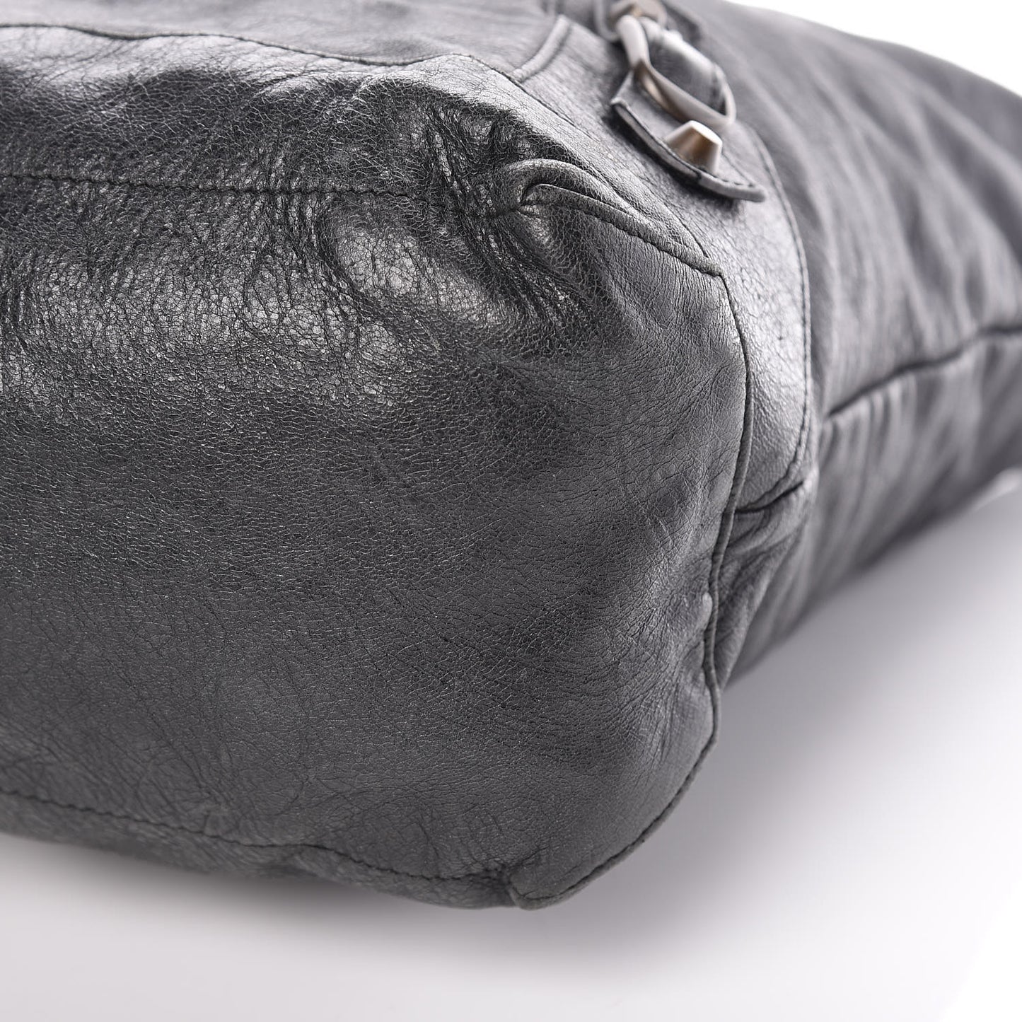 Agneau Classic Hardware Day Hobo Black