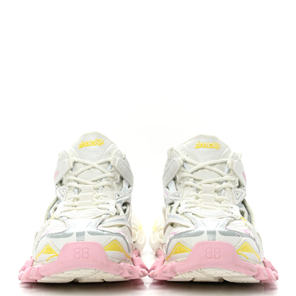 Balenciaga Rubber Mesh Tri-Color Womens Track.2 Open Sneakers 40 Light Yellow Light Pink Light Blue 2 of 9