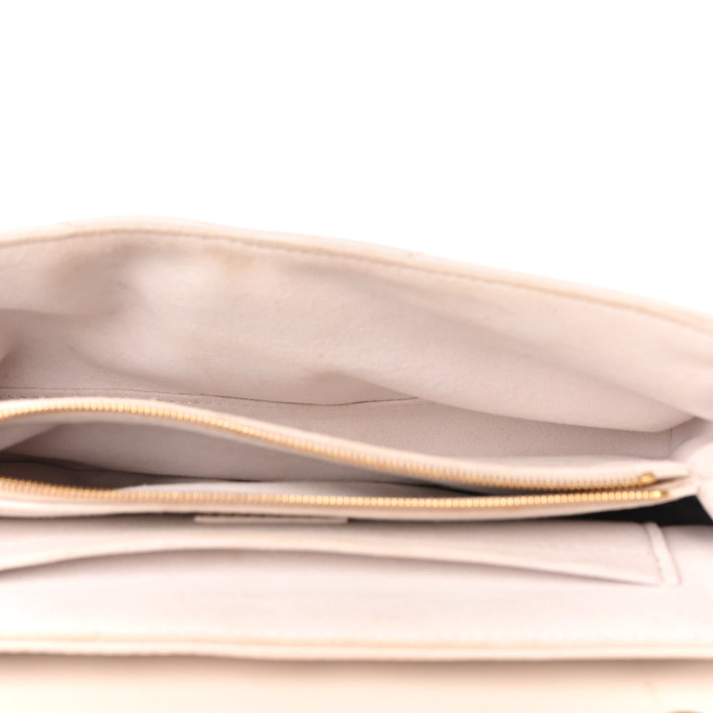 Calfskin LV New Wave Chain Bag Ivory
