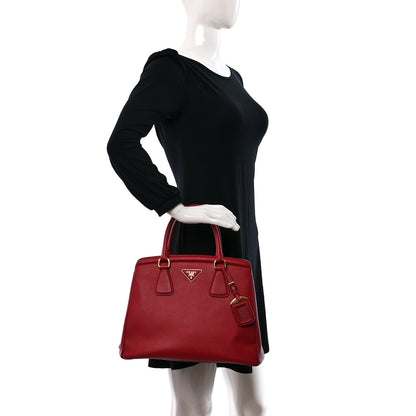 Prada Saffiano Lux Parabole Tote Fuoco 2 of 19